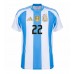 Camisa de time de futebol Argentina Lautaro Martinez #22 Replicas 1º Equipamento Copa America 2024 Manga Curta